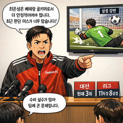 대전 감독, 울산와(과)의 `최은성 비판`